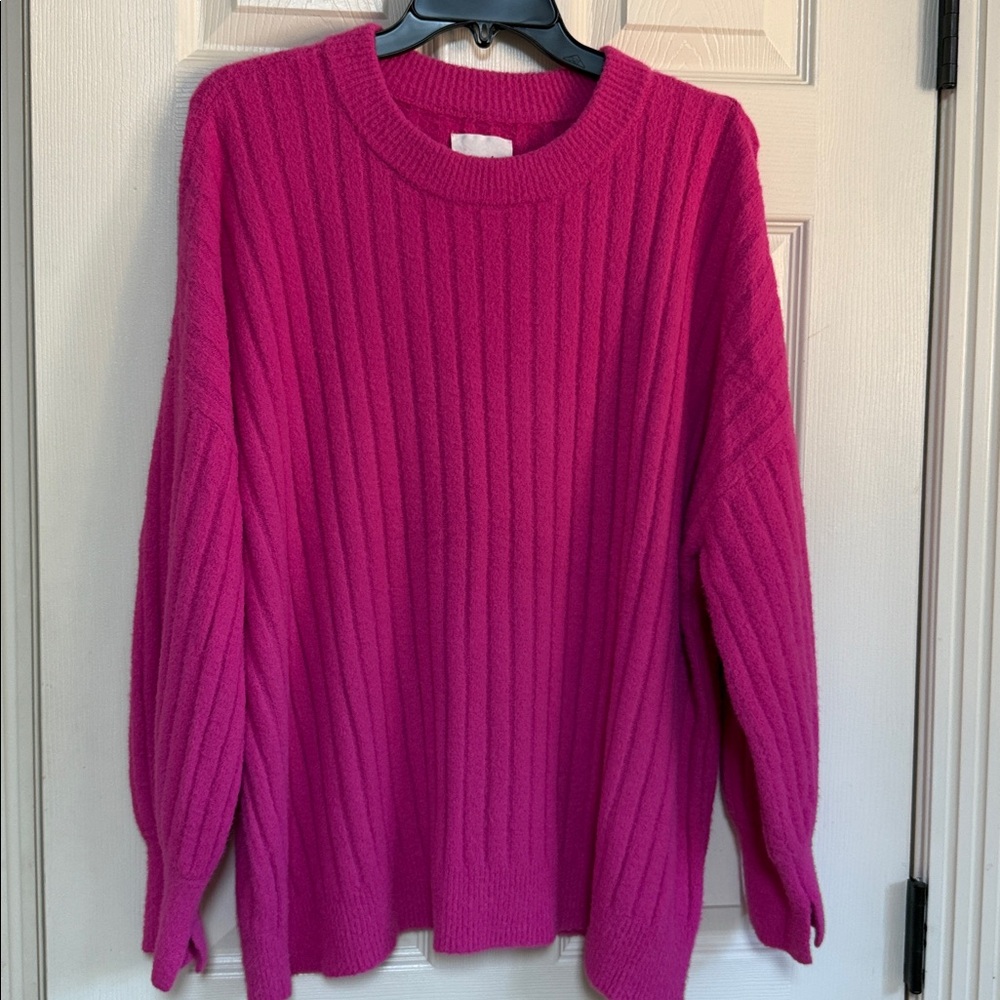 Aerie Pink Ribbed Sweater